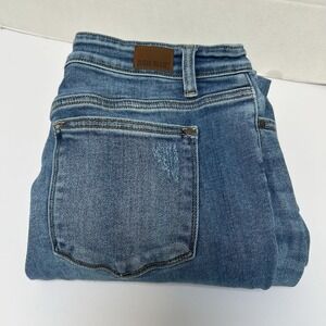 Judy Blue Hi-Rise‎ Slim Fit Denim Jeans Size 13/31 Style #82176 Distressed